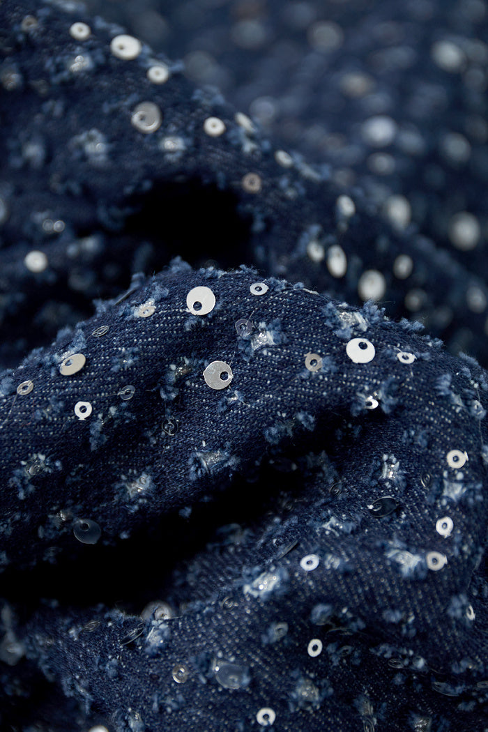 Jean en denim avec paillettes - Blue