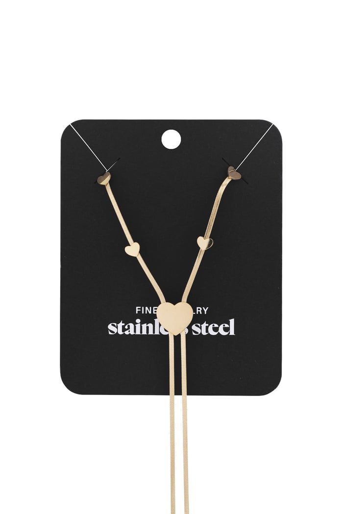 Collier Heartstrings - Couleur or - Inoxydable