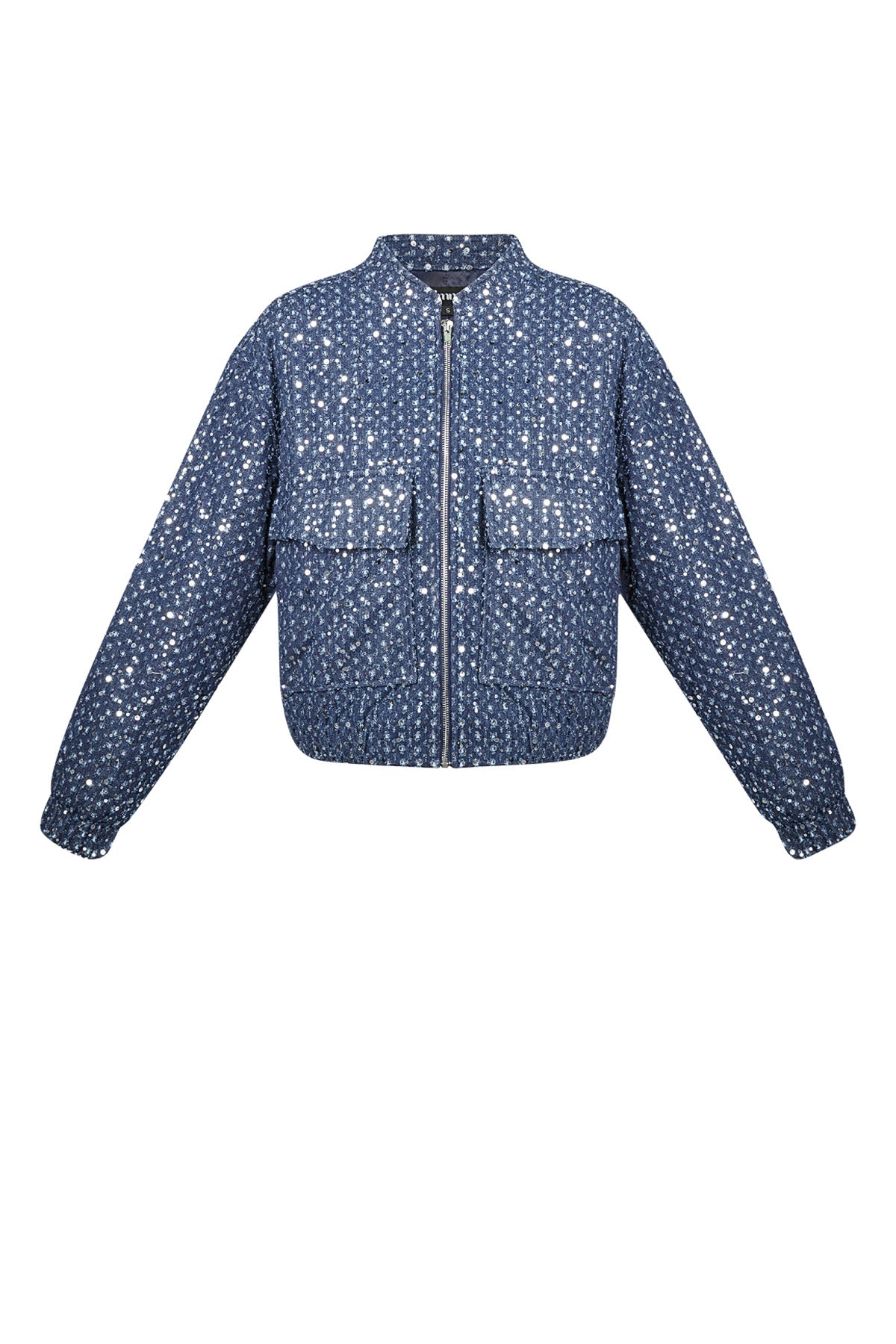 Veste en jean à paillettes - Blue
