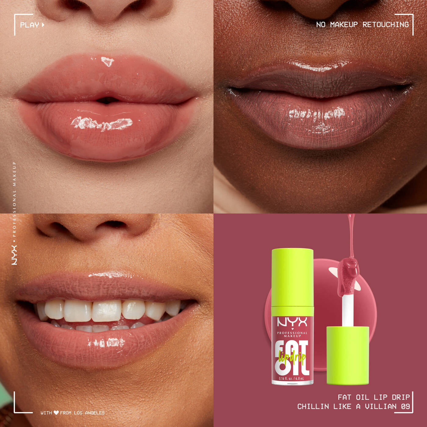 NYX - Huile à lèvres FAT OIL -  Chillin' Like a Villian