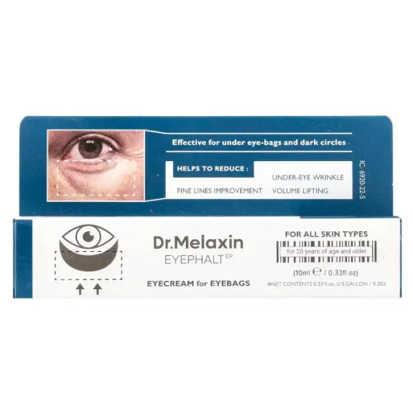 Dr. Melaxin - Eyephalt Eyebag Cream | Anti-cernes efficace en 2min | 10 ml