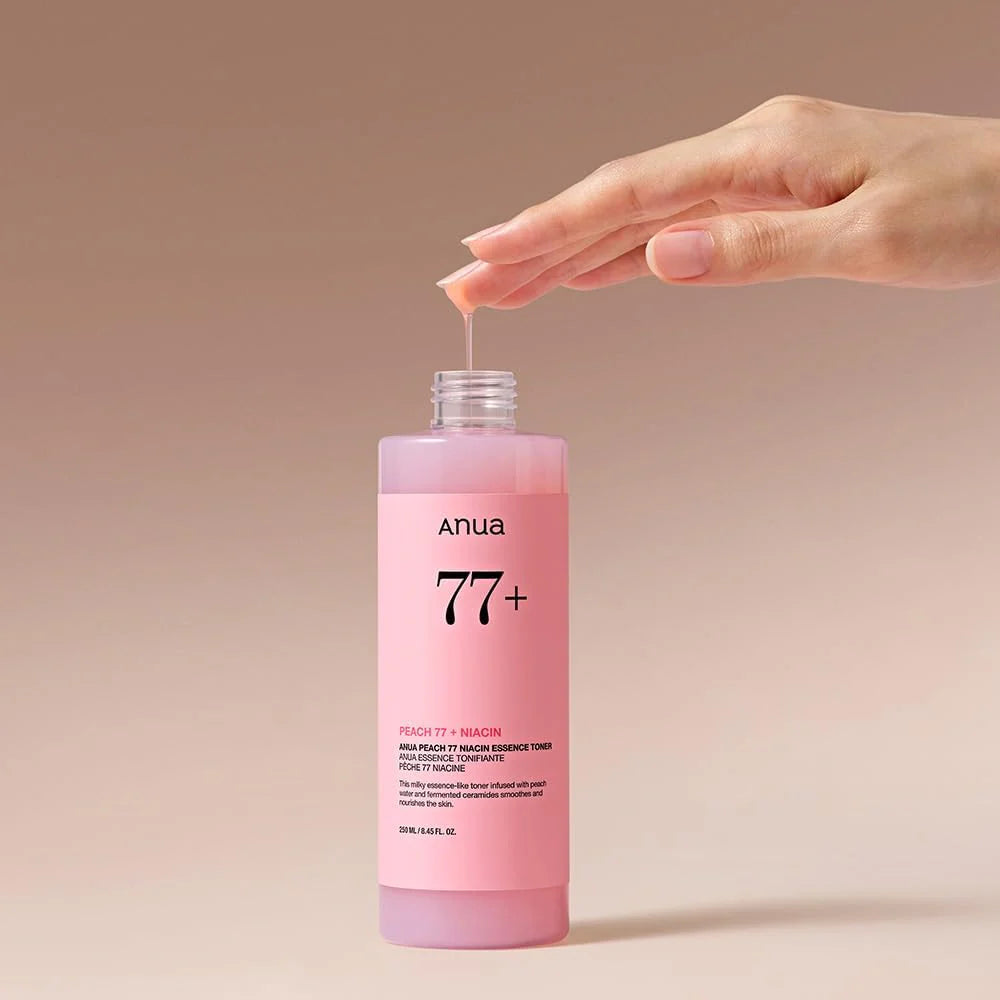 Anua - Peach 77 Niacin Essence Toner - Tonique hydratant - 250 ML