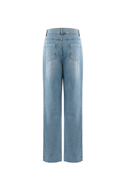Denim jeans pearl adoration - blue