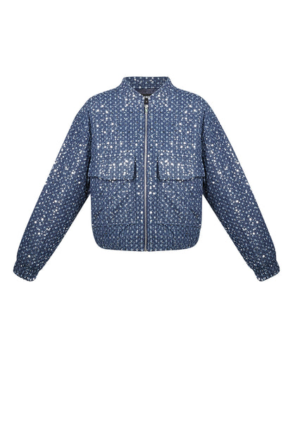 Veste en jean à paillettes - Blue