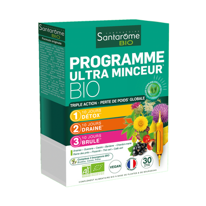 Santarome - Programme Ultra Minceur Bio - 30 ampoules