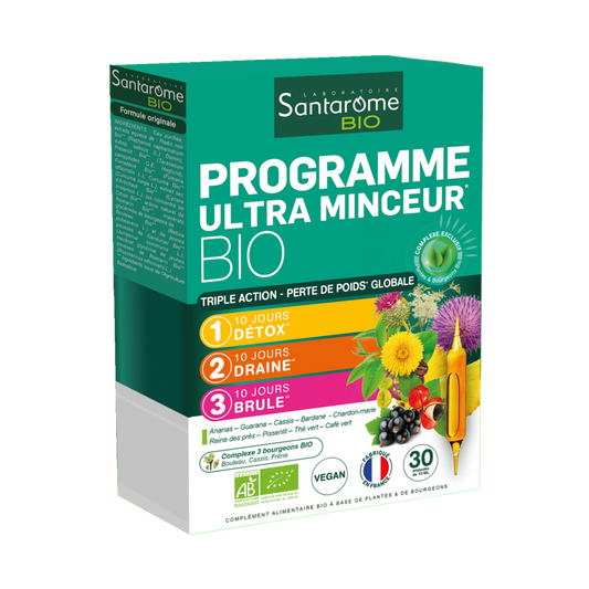 Santarome - Programme Ultra Minceur Bio - 30 ampoules