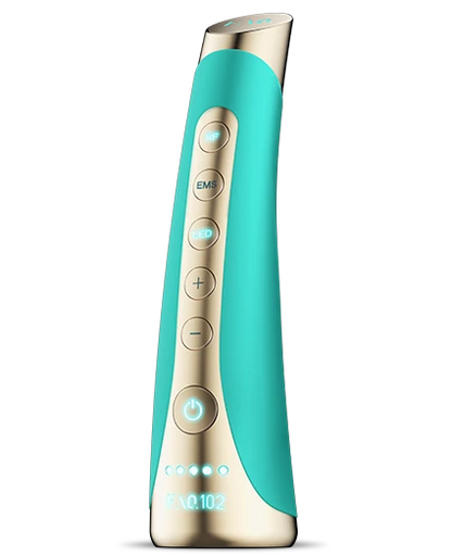 FOREO FAQ™ 102 - EMS & radiofréquence (RF) & luminothérapie LED - Rajeunissement complet du visage à domicile + Primer au miel de Manuka