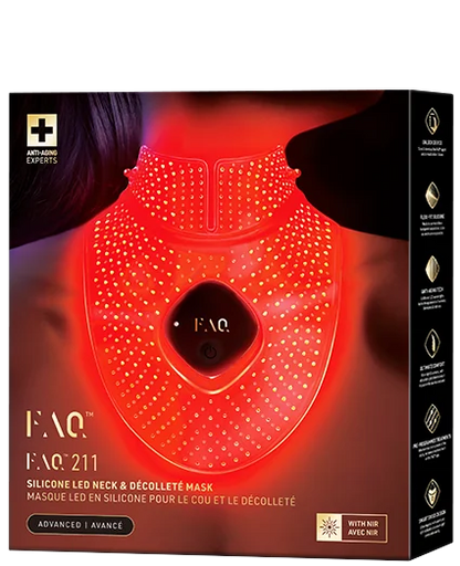 FOREO | FAQ™ 211 | Masque LED anti-âge pour le cou et le décolleté
