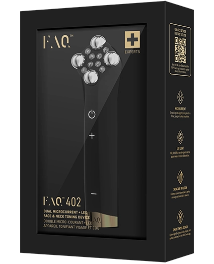 FAQ™ 402 Appareil tonifiant à double micro-courants et LED rouge + Primer au miel de Manuka