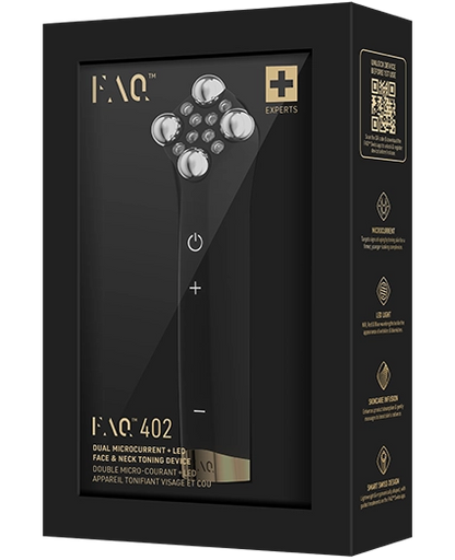 FAQ™ 402 Appareil tonifiant à double micro-courants et LED rouge + Primer au miel de Manuka