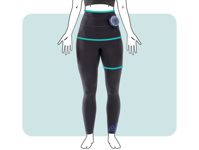 Legging EMS taille haute - Entraînement EMS cuisses‑abdos‑fessiers