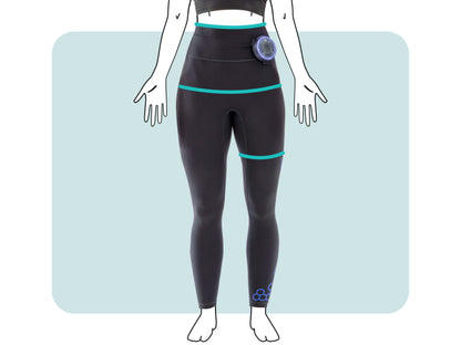 Legging EMS taille haute - Entraînement EMS cuisses‑abdos‑fessiers